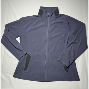 The North Face Women's RDT 100‎ Full Zip Greystone Blue Jacket XL Flashdry